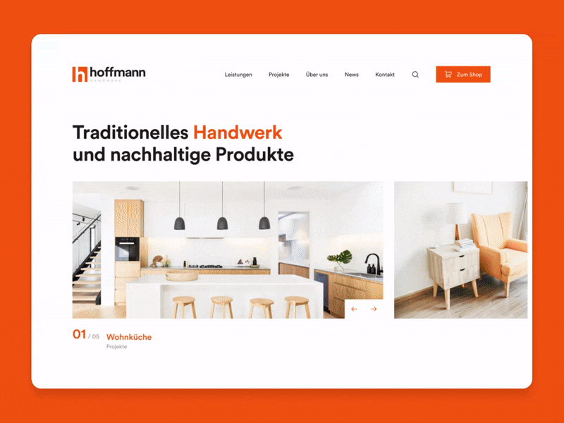 Furniture Design Studio Landing Page animation branding design e commerce graphic design landing page ui user interface ux