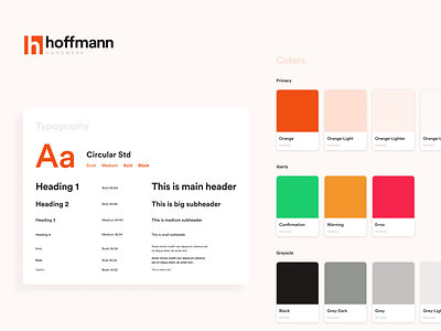 Design Guidelines for Furniture Studio Design colors design system e commerce landing page typography ui user interface ux web design