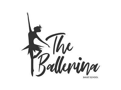 The Ballerina ballet school brand design branding business design logo logo design logo design branding logo designer the ballerina the ballerina ballet school