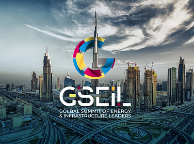 Global Summit of Energy & Infrastructure Leaders | Concept art branding graphic design illustration logo typography vector