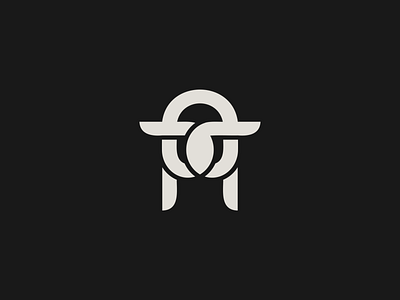 bull logo, abstract symbol