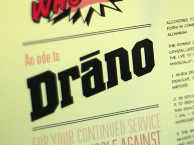 An ode to Drano drano odes