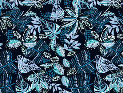 6001 HOJAS2 art branding design diseño gráfico florals flores fondo hojas illustration moda patern patrón textil textile design tropic tropical tropical leaves tropics