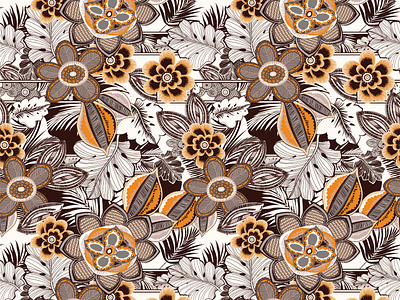 flores tropicales design diseño gráfico florals flores illustration moda patrón textil textile design textiles vector