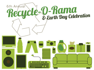 Recycle Event batteries celebration e waste earth day electronics green recycle recycling