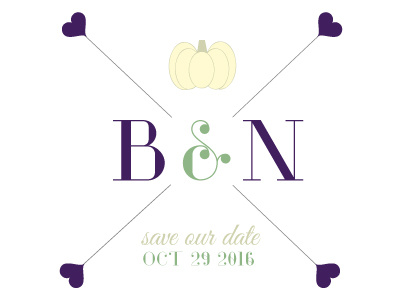 save our date 2016 branding october typography wedding