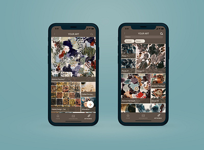 Image list and chips for a personal gallery app