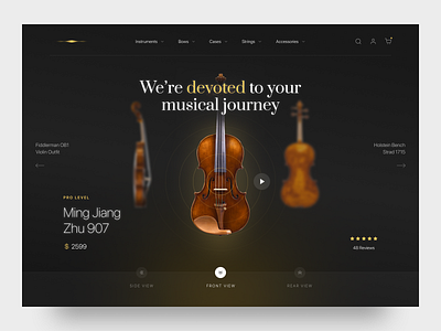 Fiddler Violin Store Website