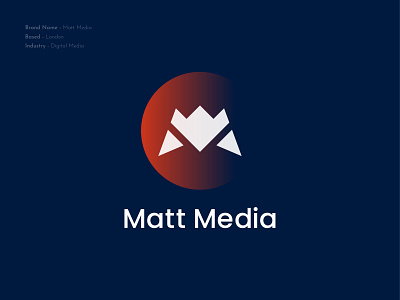 Matt Media Logo bachelorgraphix best logo designer in dribbble business cards stationery clean colorful creative design agency finance flat gradient logo hexagon play button logo branding logotype matt media logo media logo minimal modern identity design modern logo vector art visual identity