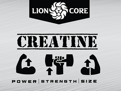 LionCore - Creatine Label Front