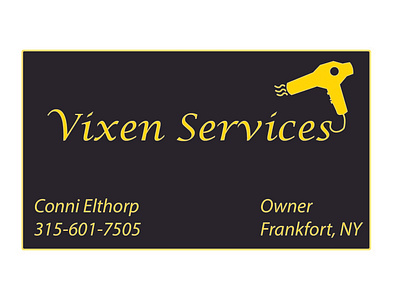 Vixen Services Business Card