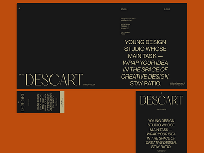 Descart website composition descart figma grid layout minimal uiux web webdesign
