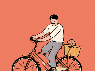 Best buddy bicycle buddy design digitalart drawing illustration