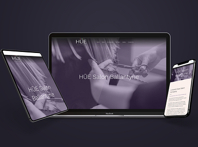 HŪE Salon Website Redux website