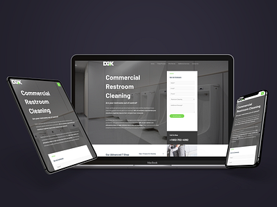 DG&K Commercial Cleaning Landing Page website