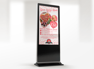 FK Valentines Promo-Board Digital Signage design digital signage