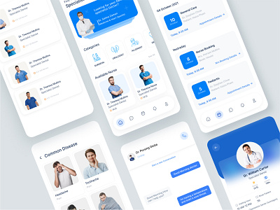 Doctor app app doctor app doctor ui doctor ux icon minimal ux