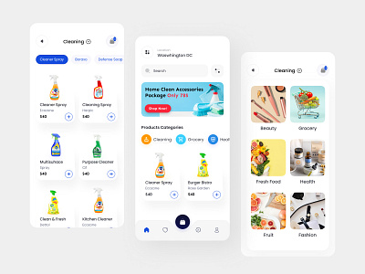 Grocery App - Concept Design 2022 app beauty breakfast cosmetic dailly needs design ecommerce fashion app food food mobile app grocery grocery mobile app minimal price shop ui ux