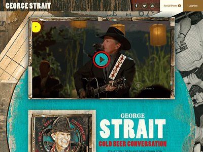 George Strait Website app music website