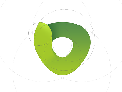 Logo circle green logo v