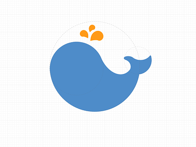 Logo whale android animal branding concept fish ios logo sea whale