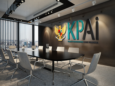 Mockup Logo Indoor KPAI branding design logo mockup photoshop
