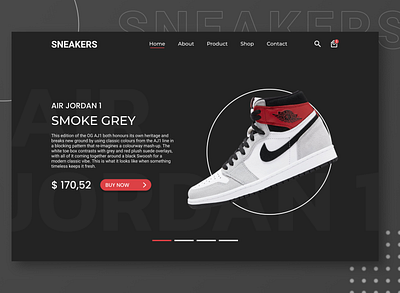 Sneakers Web ui ux