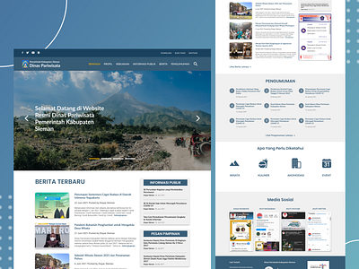 Landing Page ReDesign Dinas Pariwisata Sleman landingpage u ui uidesign ux websitedesign