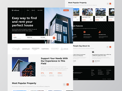 Fullhouse - Real Estate Landing Page Website