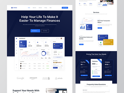 Crowz - Saas Landing Page ✨ card landingpage layout saas ui uidesign uiux ux web website websitedesign websites