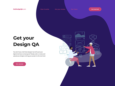 GetDesignQA.com branding clean design illustration interface logo qa review ui vector web