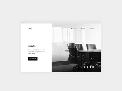 Daily UI 003 — Landing Page 003 black white branding clean daily ui dailyui dailyuichallenge landing page landing page ui logo marketing typography ui ui design uidesign webdesign webdesigns