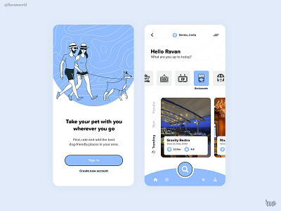 Take your pet with you wherever you go! 🐕 🐈 UI Design