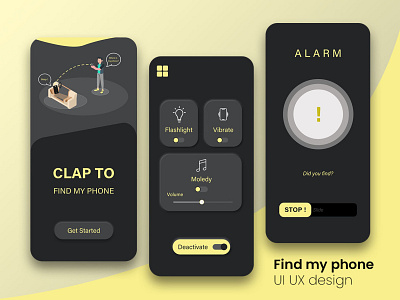Phone finder App UI animation app app design branding design graphic design illustration logo ui ux