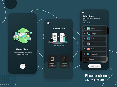 Phone clone App UI animation app app design branding design graphic design illustration logo ui uiux ux