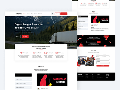 Logistics Company Landing Page