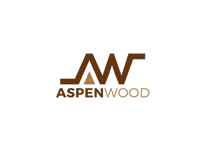 ASPENWOOD Logo branding design logo minimal vector