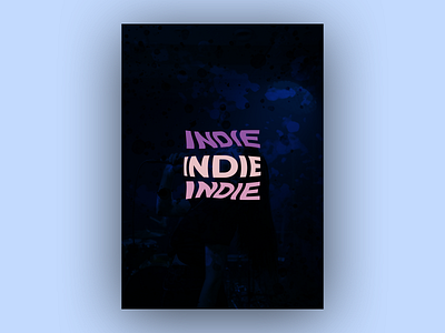 Design Challenge #1 | 23.4. 2021 indie minimal music poster poster art poster design typography