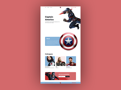 Design Challenge #3 | 25.4. 2021 captainamerica design marvel marvelcomics ui web web design