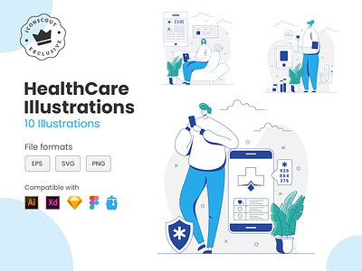 Healthcare illustrations
