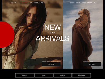 MONO || E-COMMERCE // Landing page