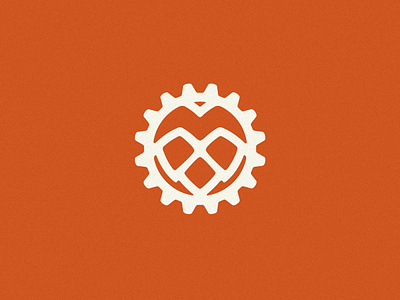 The Brewing Projekt Logo beer branding brewery design gear graphic design logo texture type