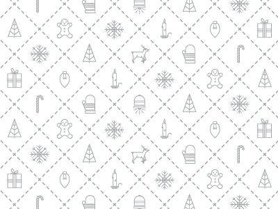 Holiday Holidays Pattern christmas holiday icons lines pattern winter