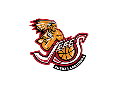 Jefes Fuerza Lagunera basketball character chiefs identity inidians mexico professional league revotype sport mascot sports team torreon