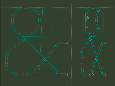 Ampersando ampersand font letter sketch type typeface