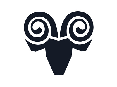 Capra logo goat logo