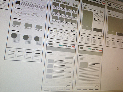 Wireframes concept ia illustration site sketch structure ux web wireframe