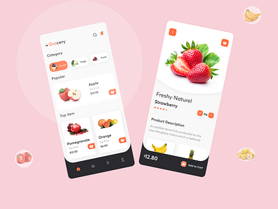 Grocery Mobile App app fruits grocery inspiration ui