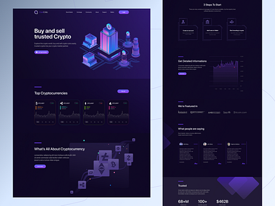 CoinCritic - Crypto landing page design btc buy buying crypto coin crypto crypto converter design crypto landing page design crypto sell crypto stock crypto trend crypto webpage crypto currency eth illustration inspiration interaction investing crypto moisture top crypto
