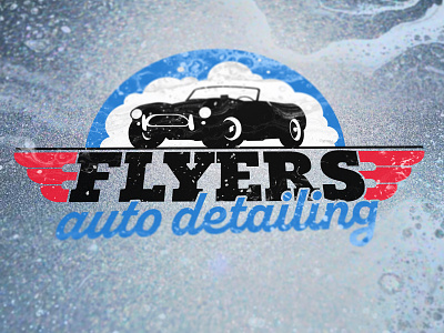 Flyers Auto Detailing auto car classic detailing logo wings